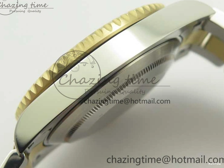 MiroTime 0410 Affordable Submariner 116613 LB Noob 1:1 Best Edition YG Wrapped Bezel Blue Dial on SS YG Bracelet A2836 V 3413